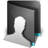 Users Folder Black Icon 96x96 png